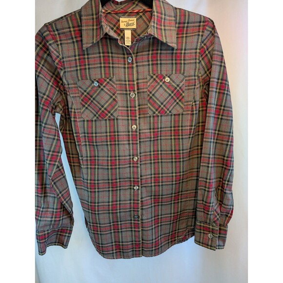 Bass Heritage Shirtings Boys Size Small Long Sleeve Button Up Shirt - Picture 2 of 4